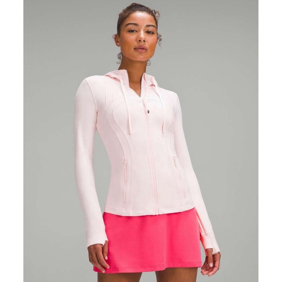 lululemon athletica Tops - Lululemon Hooded Define Full Zip Jacket Strawberry Milkshake Size 12 Yoga Pilate